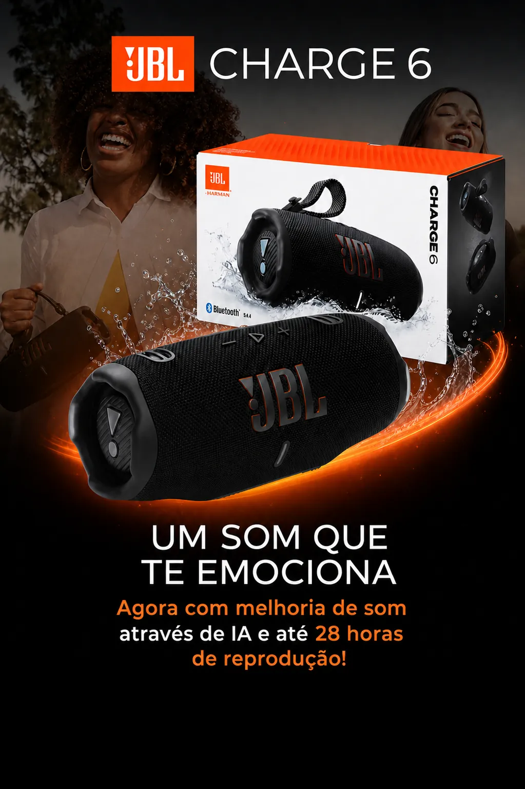 JBL Charge 6 — Um som que te emociona